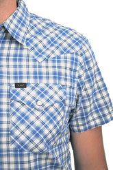 Koszula Męska Lee SS Western Shirt Deep Indigo L640IDPS